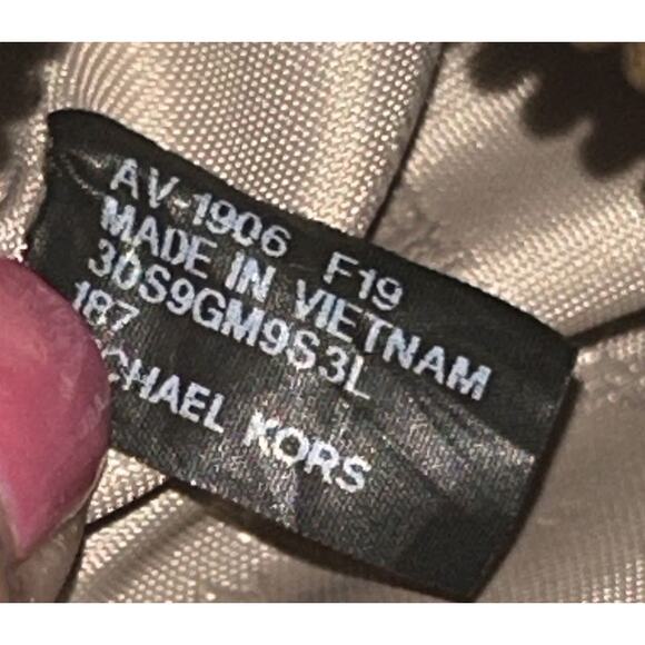 Michael Kors Mercer Large Pebbled Leather Light Pink Belted Satchel - Picture 10 of 11